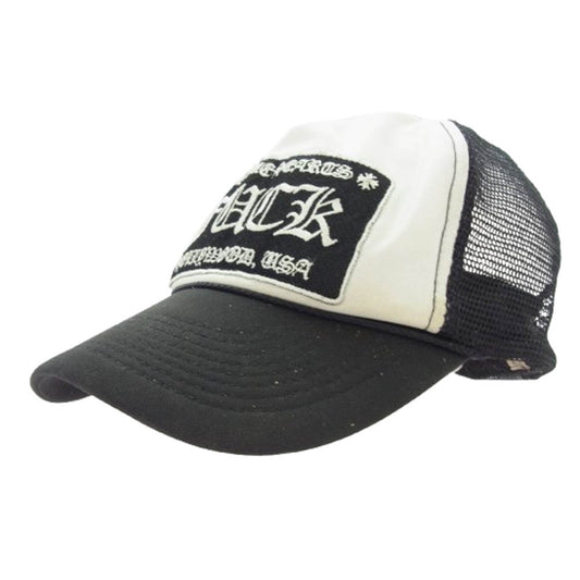 CHROME HEARTS クロムハーツ（原本無） TRUCKER CAP オールド メッシュ トラッカー FUCKパッチ キャップ ブラック系【中古】