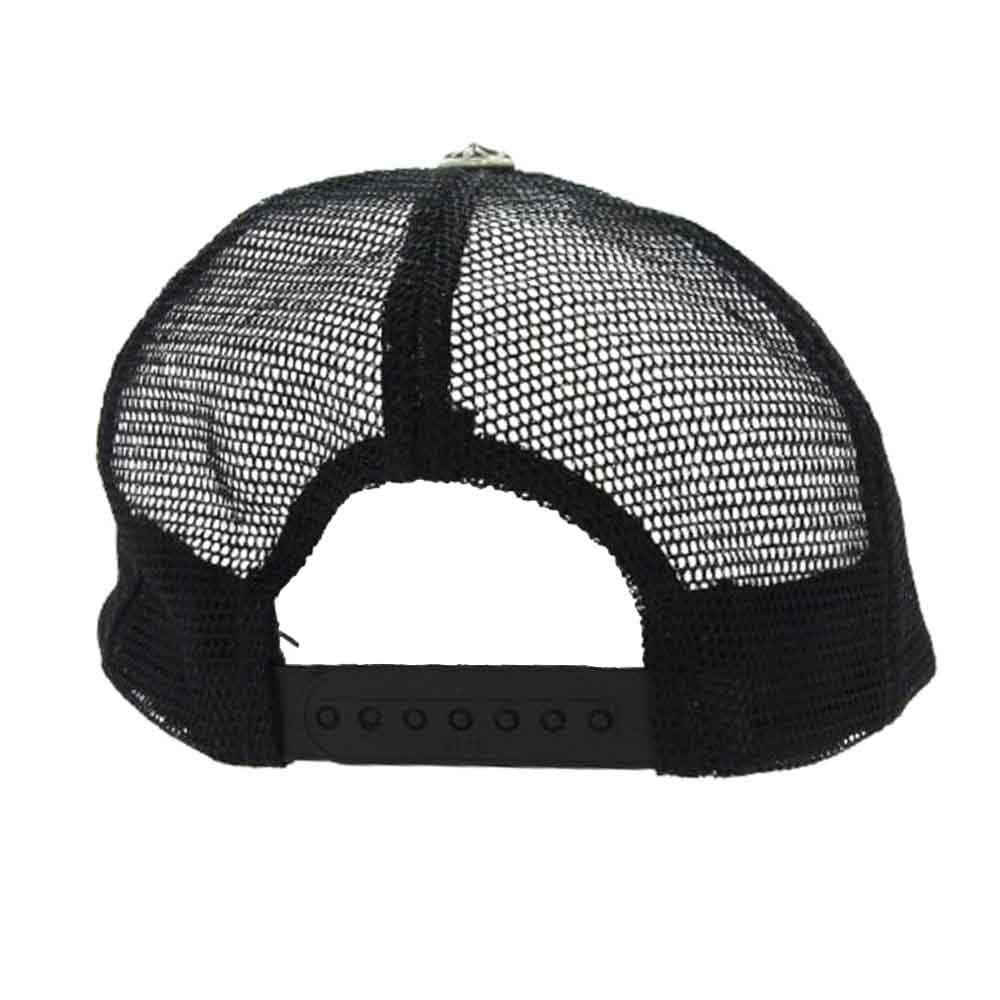 CHROME HEARTS クロムハーツ（原本無） TRUCKER CAP オールド メッシュ トラッカー FUCKパッチ キャップ ブラック系【中古】