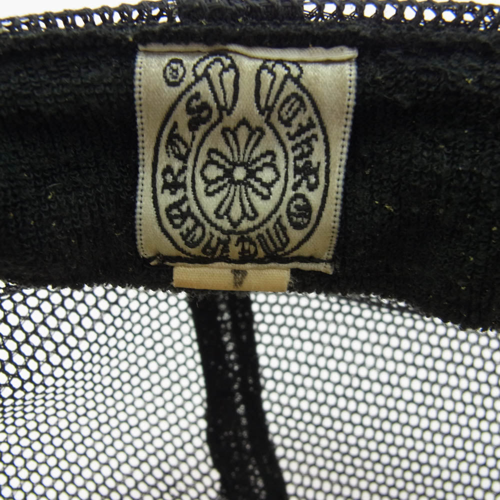 CHROME HEARTS クロムハーツ（原本無） TRUCKER CAP オールド メッシュ トラッカー FUCKパッチ キャップ ブラック系【中古】