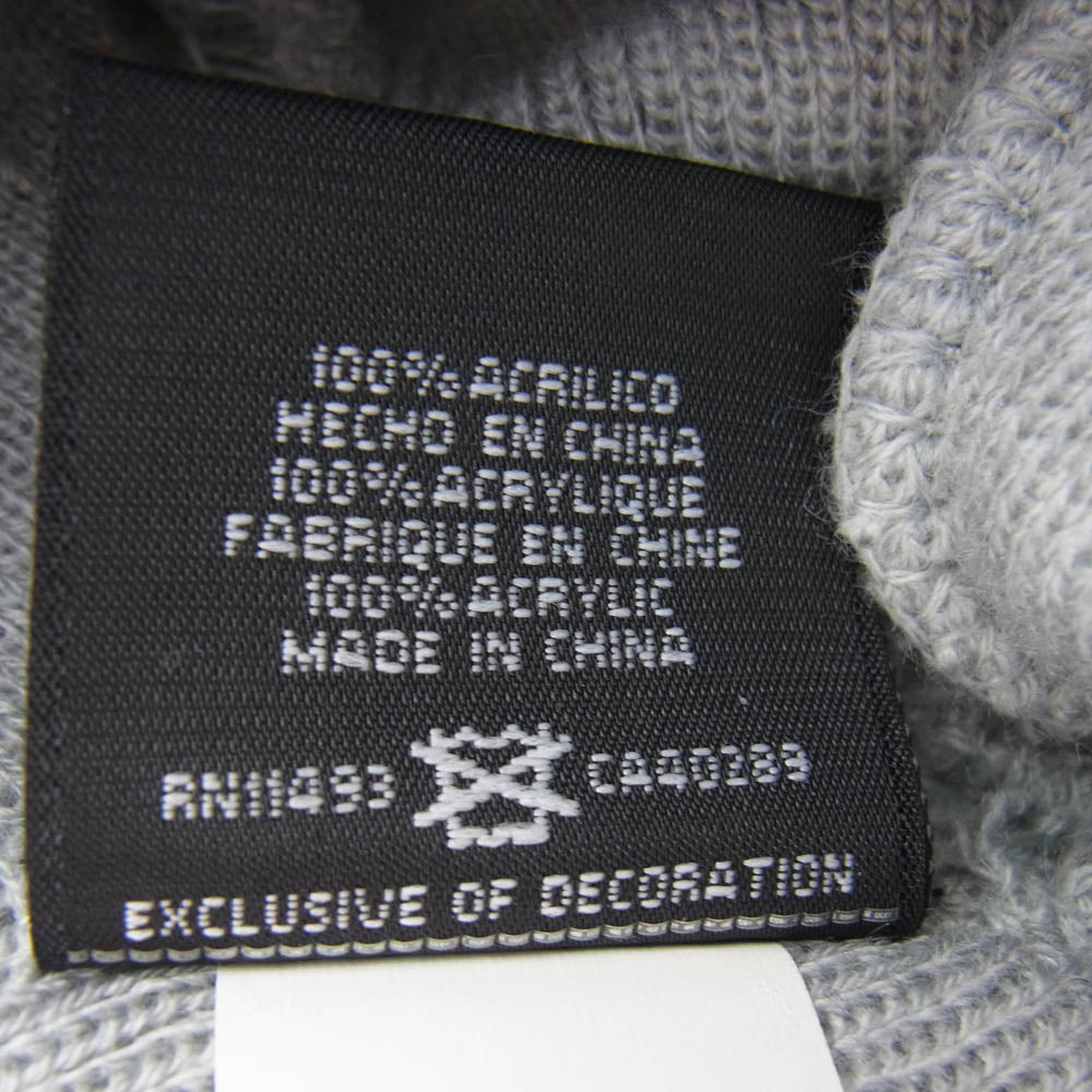 Supreme シュプリーム 18AW NEW ERA ニューエラ Box Logo Beanie ボックスロゴ 刺繍 ビーニー ニット帽 グレー系【中古】