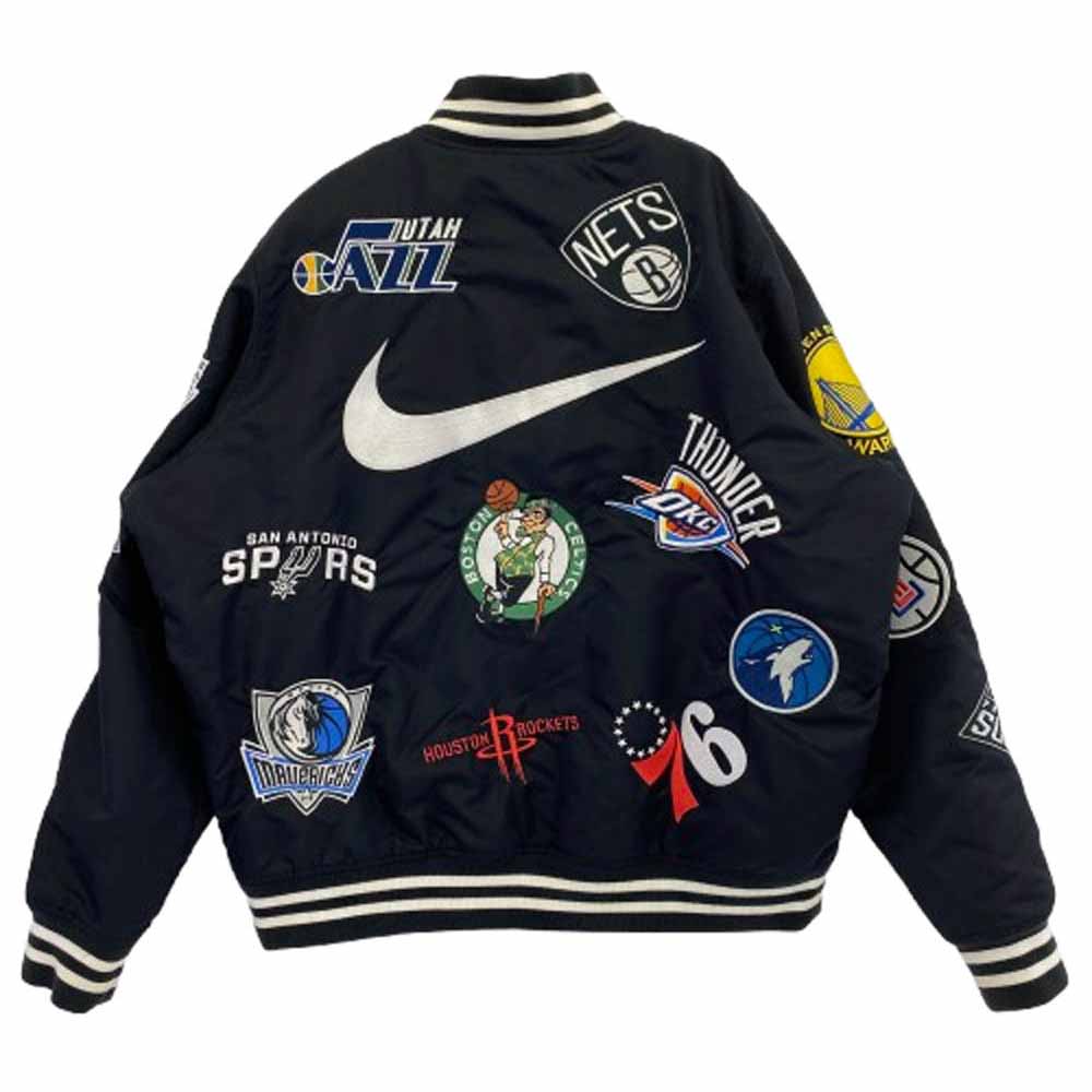 Supreme シュプリーム 18SS AO3631-010 Nike NBA Teams Warm-Up Jacket ナイキ NBAチームズ ウォーム アップ ジャケット ブラック系 L【中古】
