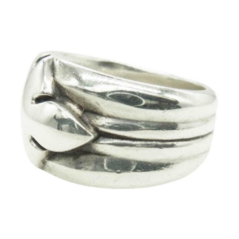 CHROME HEARTS クロムハーツ（原本無） FLEURKNEE SINGLE RING シングル フレアニー リング シルバー系 約16号【中古】