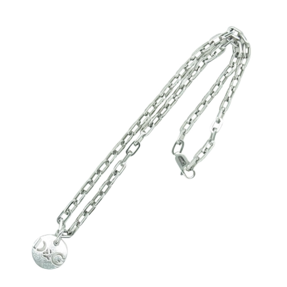 DOLCE&GABBANA ドルチェアンドガッバーナ ロゴ ネックレス シルバー系【中古】