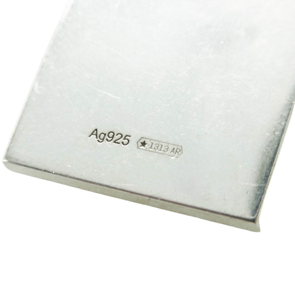 GUCCI グッチ スクエア プレート ネックレス シルバー系【中古】