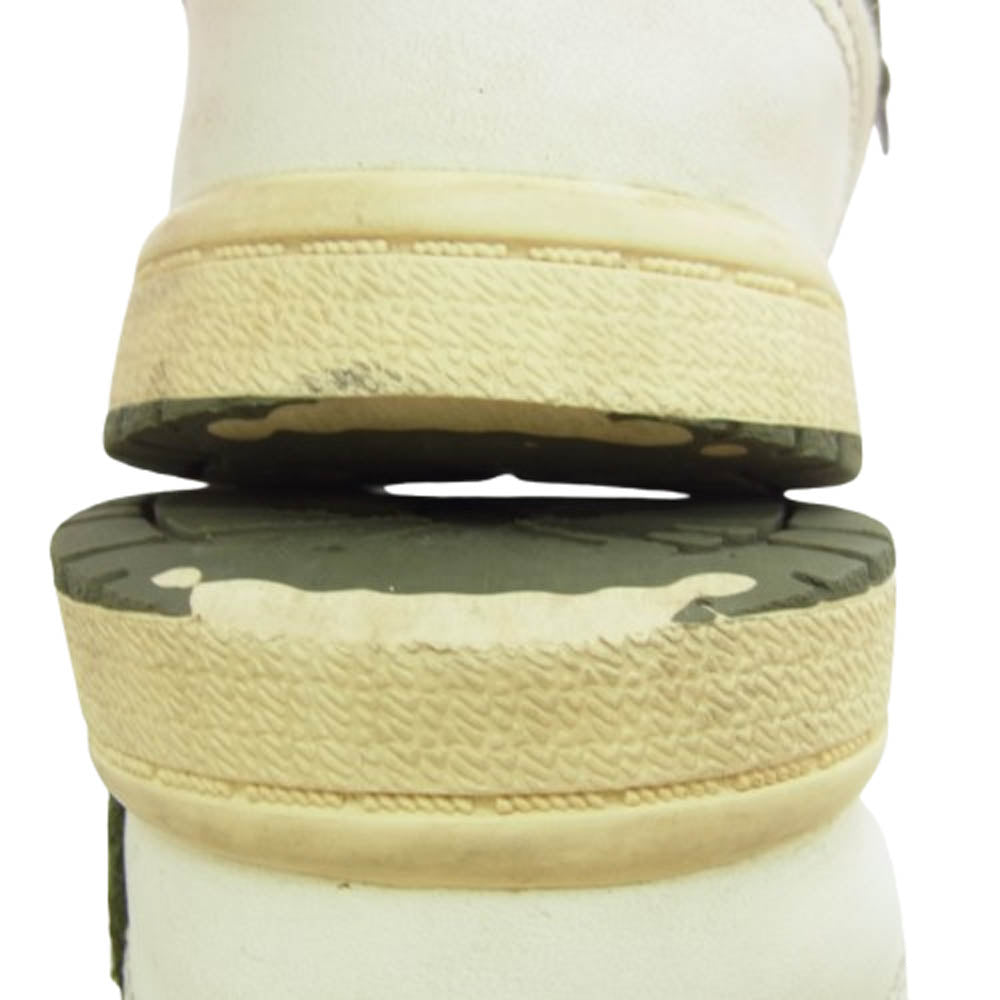 NIKE ナイキ フェイクバスターズ鑑定済×Travis Scott Air Jordan 1 Low OG Medium Olive トラヴィススコット エアジョーダン1 ロー OG スニーカー カーキ系 15cm【中古】