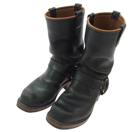 WESCO ウエスコ WESTERN BOSS ウエスタンボス スクエアトゥ ノンスチール エンジニア ブーツ 90周年刻印 ブラック系 9.5E【中古】