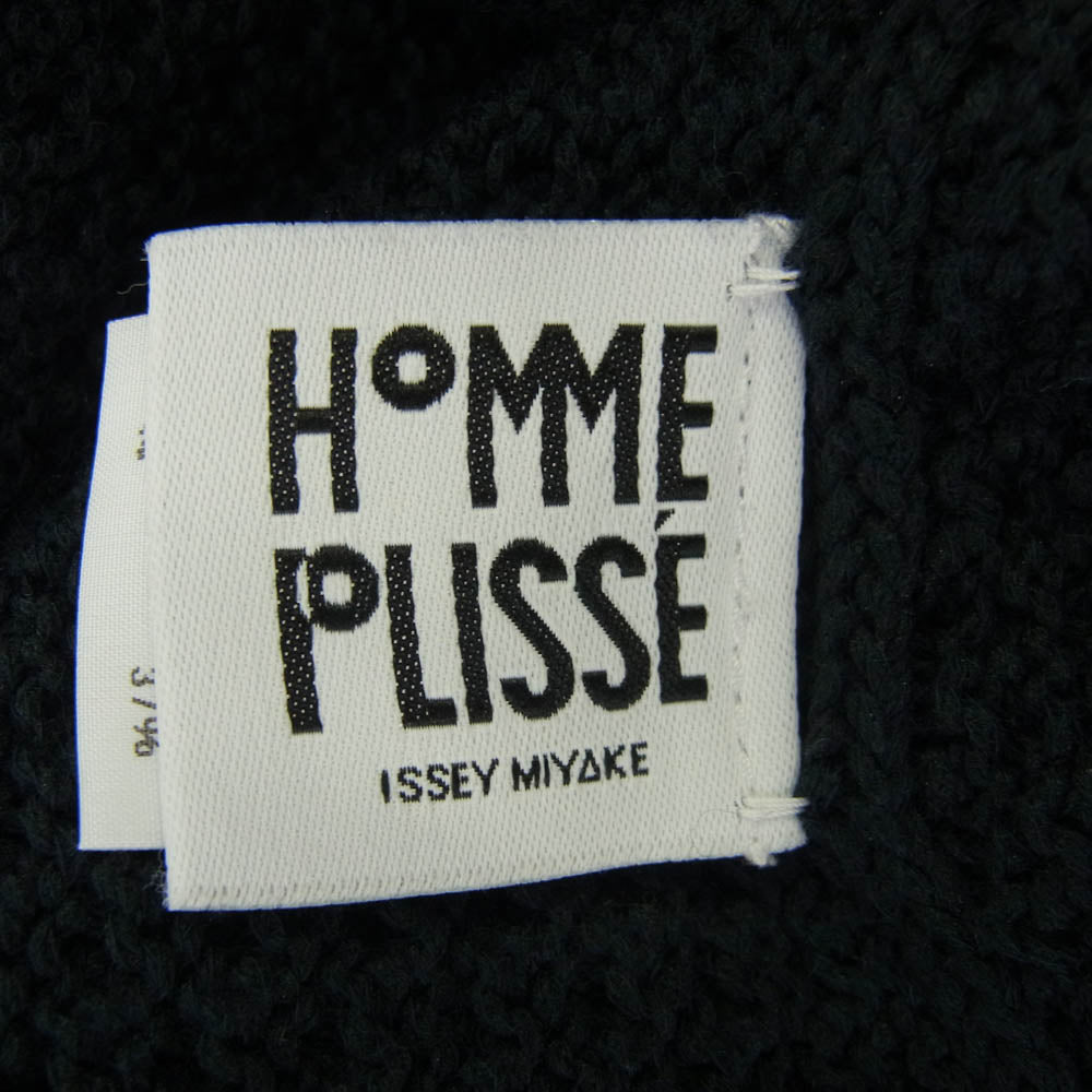 HOMME PLISSE ISSEY MIYAKE オム プリッセ イッセイミヤケ HP13KN253 オーバーサイズ ニット セーター ネイビー系【中古】