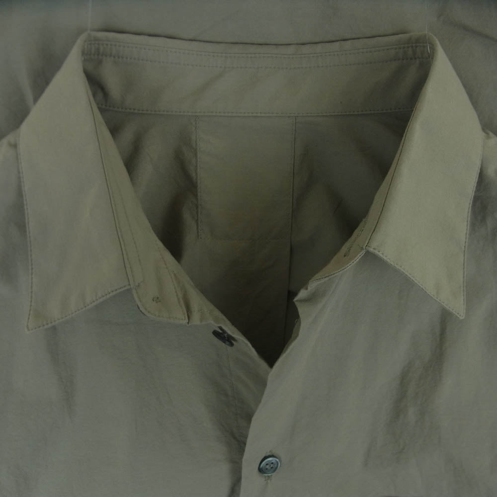 HOMME PLISSE ISSEY MIYAKE オム プリッセ イッセイミヤケ 25SS HP51FJ317 STREAMLINE SHIRT ストリームライン レギュラーカラー 長袖 シャツ グレー系 3【中古】