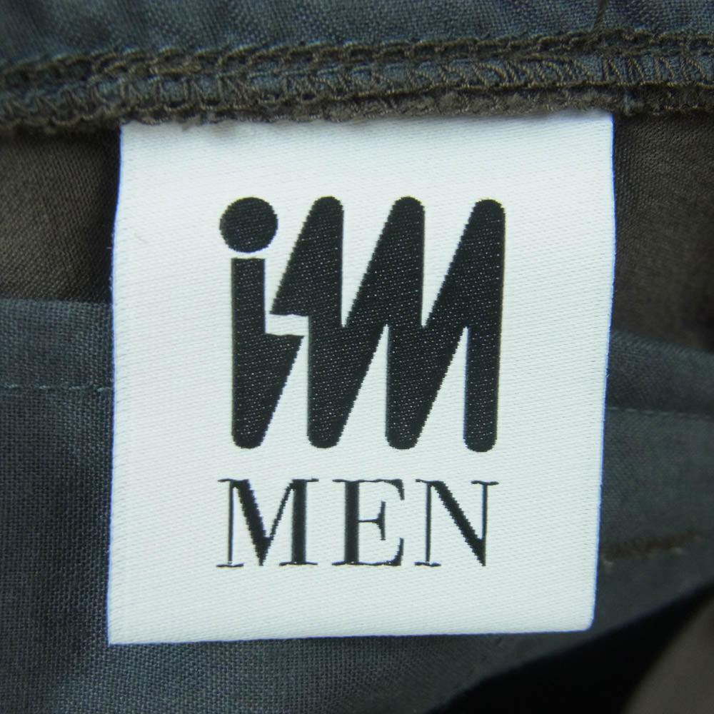 ISSEY MIYAKE イッセイミヤケ 25SS LA53FF084 IM MEN アイムメン オーガニックコットン100％ ワッシャータンブラー加工 ストレート パンツ チャコール系 2【中古】