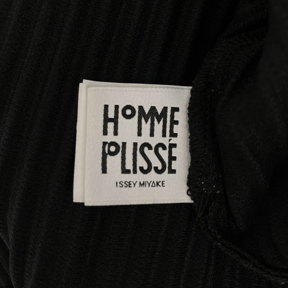 HOMME PLISSE ISSEY MIYAKE オム プリッセ イッセイミヤケ HP43JJ123 MONTHLY COLOR NOVEMBER マンスリーカラー レギュラーカラー 長袖 シャツ ブラック系 4【中古】