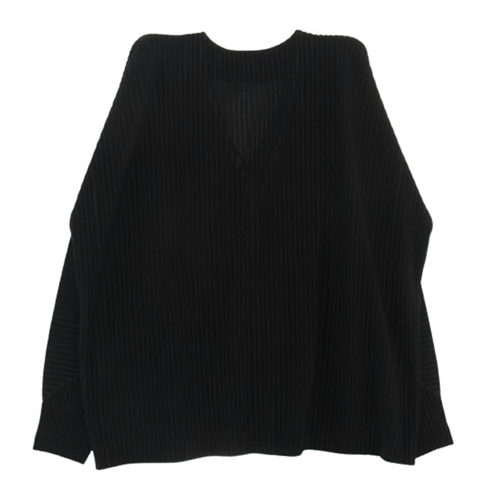 HOMME PLISSE ISSEY MIYAKE オム プリッセ イッセイミヤケ 25SS HP51JL116 MONTHLY COLOR APRIL マンスリーカラー エイプリル プリーツ加工 カーディガン ノーカラージャケット ブラック系【中古】