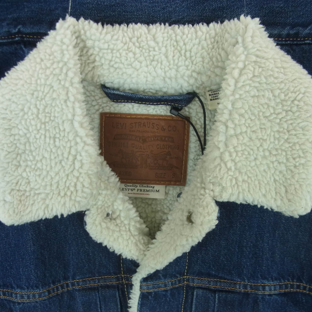 Levi's リーバイス A48820011 シェルパ トラッカー デニム ジャケット インディゴブルー系 S【極上美品】【中古】