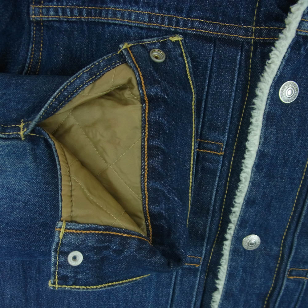 Levi's リーバイス A48820011 シェルパ トラッカー デニム ジャケット インディゴブルー系 S【極上美品】【中古】