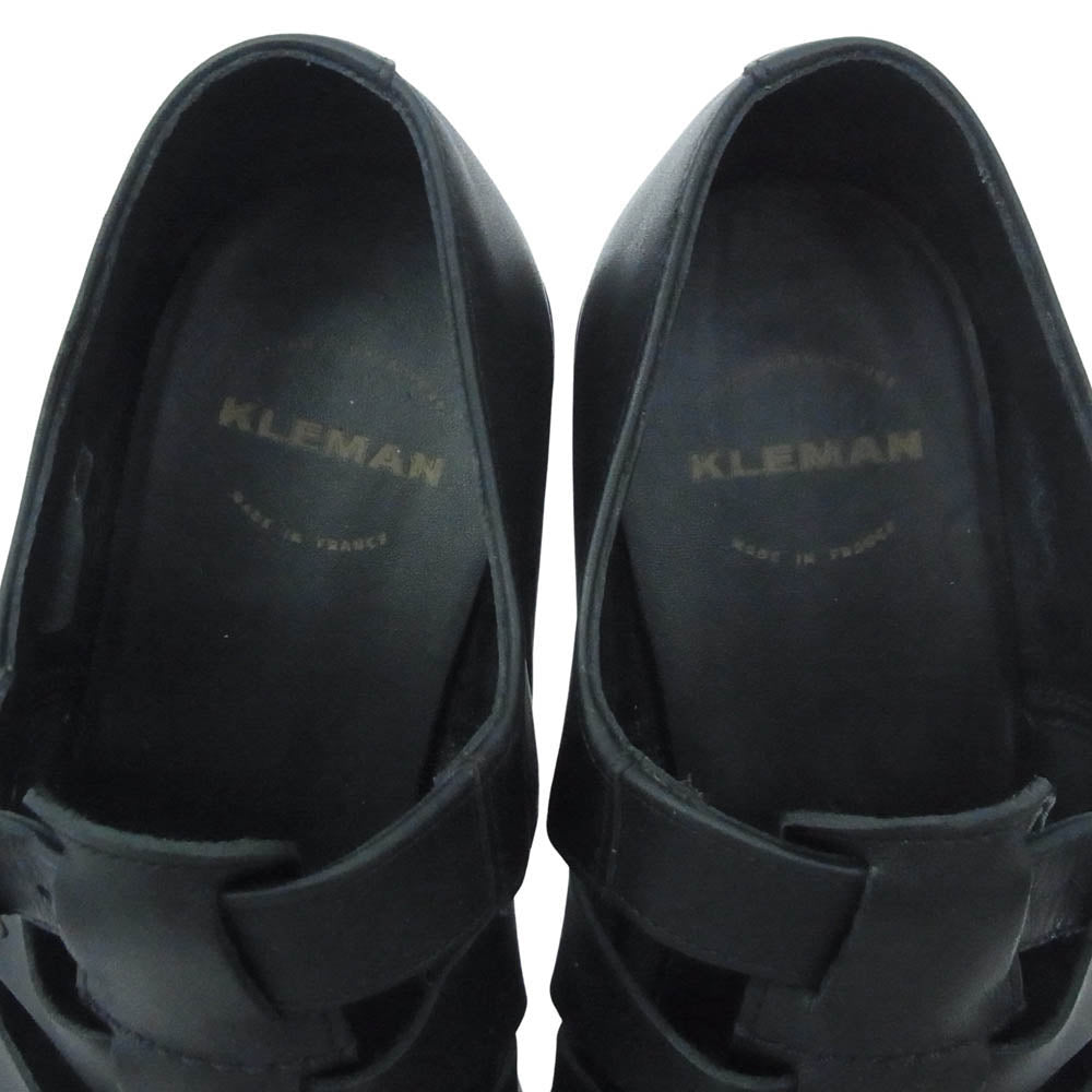 クレマン DIMORI ディモリ レザー サンダル ブラック系 40【中古】