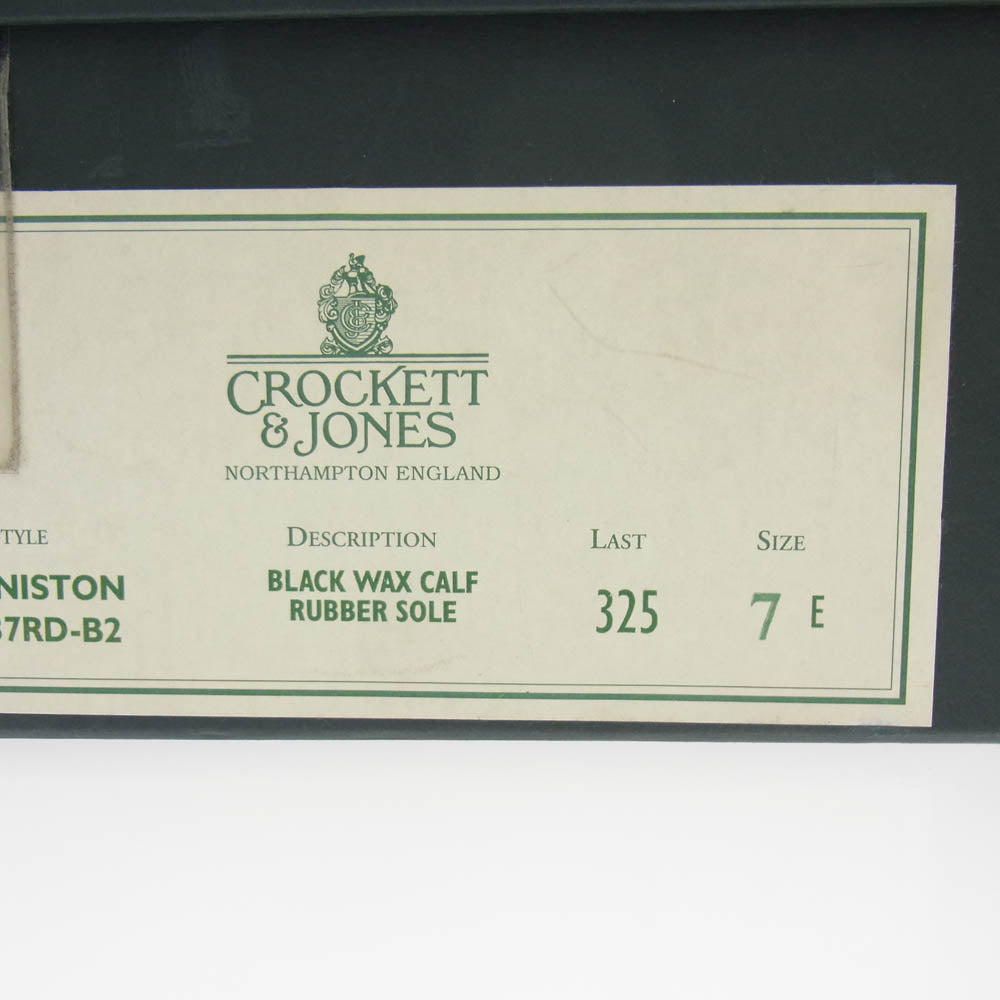 CROCKETT&JONES クロケットアンドジョーンズ CONISTON コニストン カントリー ブーツ ブラック系 7E【中古】