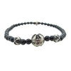 CHROME HEARTS クロムハーツ（原本無） 4ｍｍ BEAD ビーズ ブレスレット シルバーパーツ4 ブラック ブラック系 シルバー系【中古】