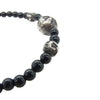 CHROME HEARTS クロムハーツ（原本無） 4ｍｍ BEAD ビーズ ブレスレット シルバーパーツ4 ブラック ブラック系 シルバー系【中古】