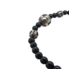 CHROME HEARTS クロムハーツ（原本無） 4ｍｍ BEAD ビーズ ブレスレット シルバーパーツ4 ブラック ブラック系 シルバー系【中古】