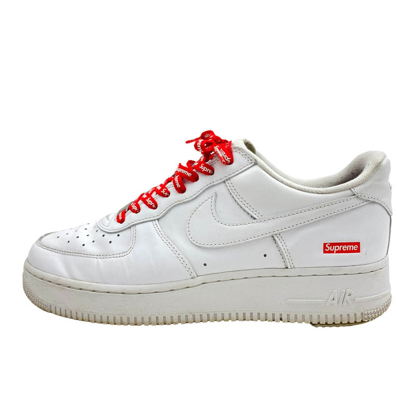 Supreme シュプリーム CU9225-100 × Nike ナイキ Air Force 1 Low White エアフォース1 ローカットスニーカー ホワイト系 27.5cm【中古】