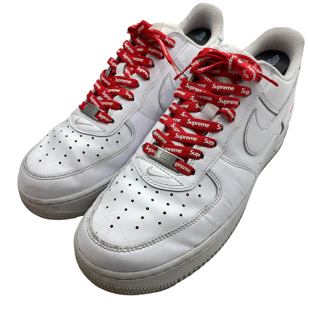 Supreme シュプリーム CU9225-100 × Nike ナイキ Air Force 1 Low White エアフォース1 ローカットスニーカー ホワイト系 27.5cm【中古】