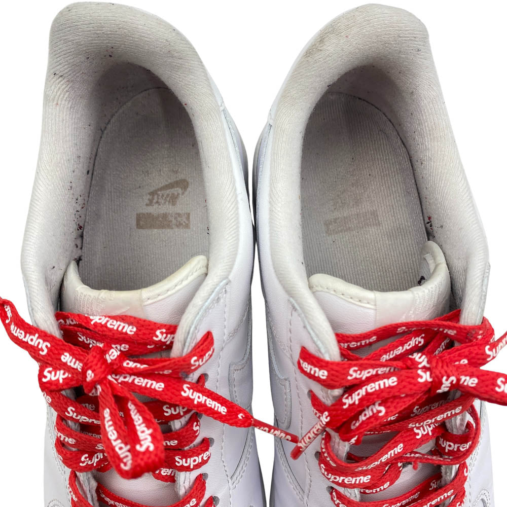 Supreme シュプリーム CU9225-100 × Nike ナイキ Air Force 1 Low White エアフォース1 ローカットスニーカー ホワイト系 27.5cm【中古】