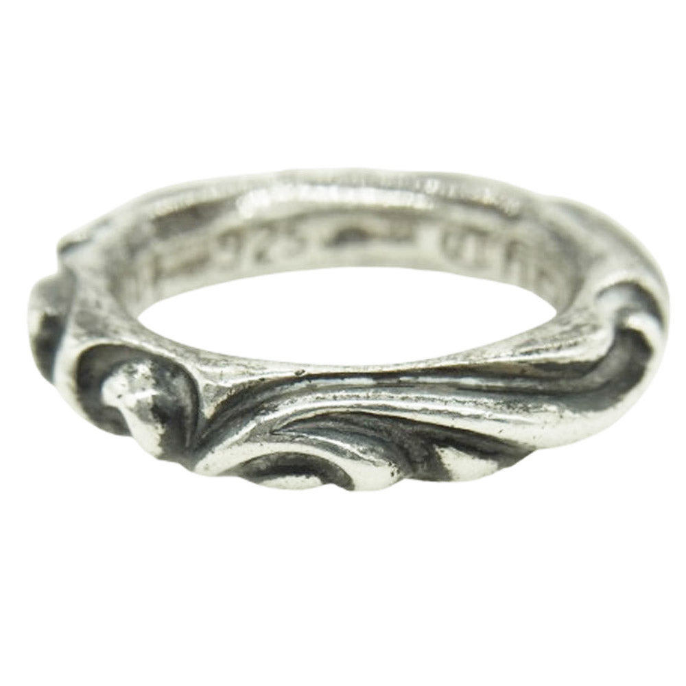CHROME HEARTS クロムハーツ（原本無） SCRL BAND スクロールバンドリング シルバー系 12号【中古】