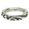 CHROME HEARTS クロムハーツ（原本無） SCRL BAND スクロールバンドリング シルバー系 12号【中古】