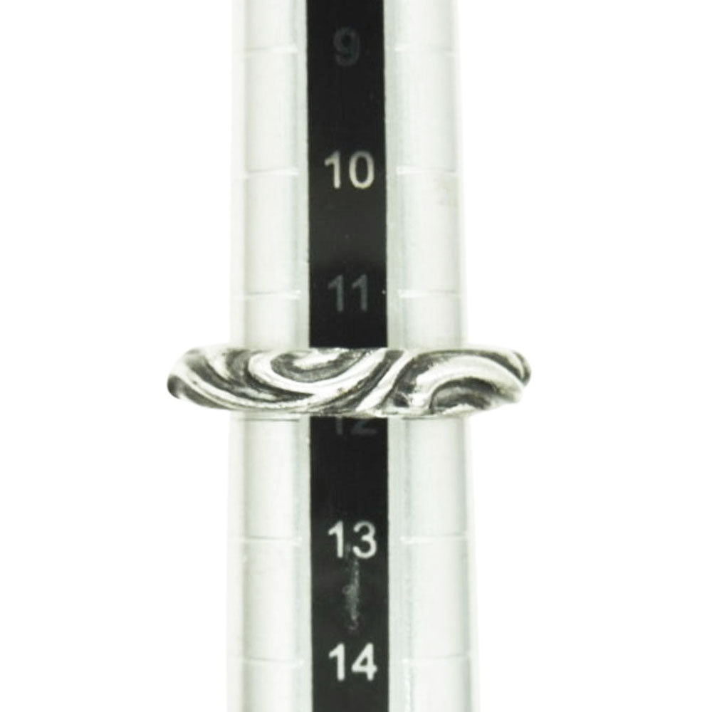 CHROME HEARTS クロムハーツ（原本無） SCRL BAND スクロールバンドリング シルバー系 12号【中古】