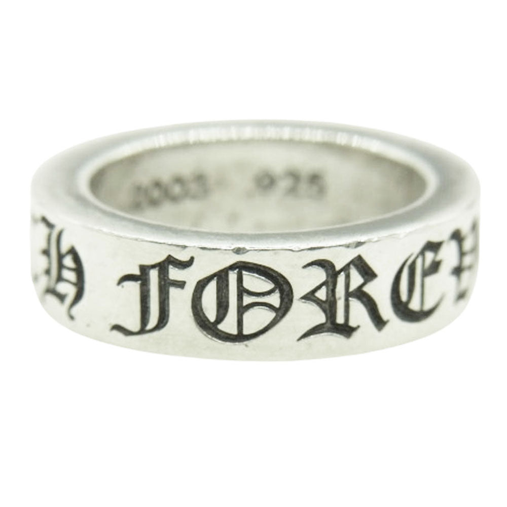 CHROME HEARTS クロムハーツ（原本無） 6mm SPACER FOREVER 6mm スペーサー フォーエバー リング シルバー系 約12号【中古】