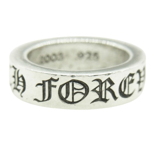 CHROME HEARTS クロムハーツ（原本無） 6mm SPACER FOREVER 6mm スペーサー フォーエバー リング シルバー系 約12号【中古】