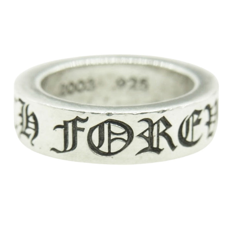 CHROME HEARTS クロムハーツ（原本無） 6mm SPACER FOREVER 6mm スペーサー フォーエバー リング シルバー系 約12号【中古】
