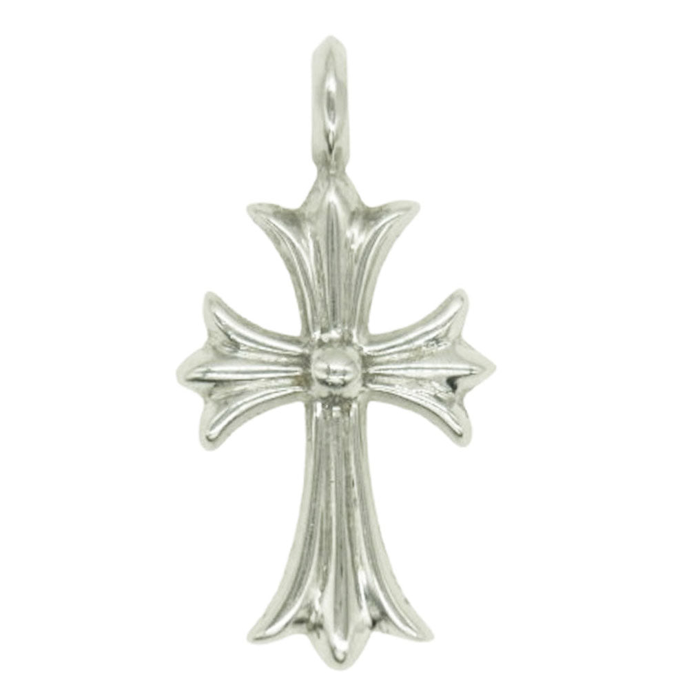 CHROME HEARTS クロムハーツ（原本無） PT TNY CRSF P DMND プラチナ タイニーファット パヴェダイヤ ペンダントトップ シルバー系【中古】