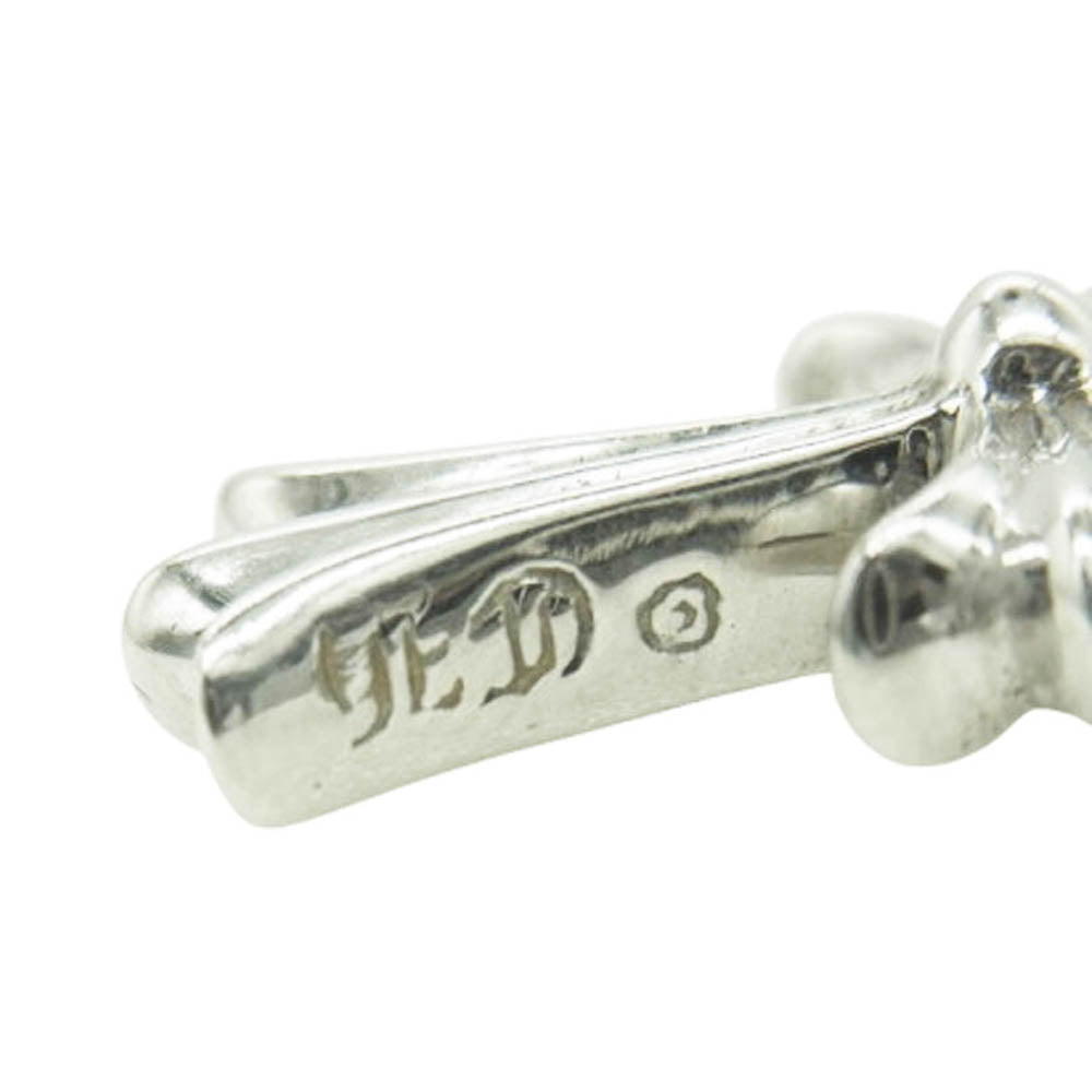 CHROME HEARTS クロムハーツ（原本無） PT TNY CRSF P DMND プラチナ タイニーファット パヴェダイヤ ペンダントトップ シルバー系【中古】