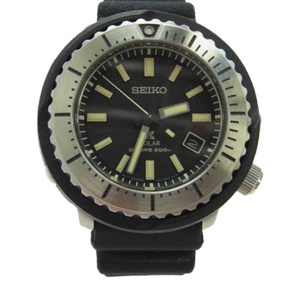 SEIKO セイコー SNE541P1 PROSPEX プロスペックス ソーラーダイバー ソーラークォーツ 腕時計 ウォッチ ブラック系【中古】