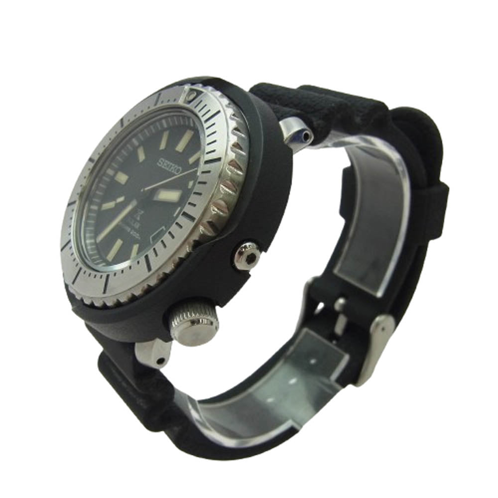 SEIKO セイコー SNE541P1 PROSPEX プロスペックス ソーラーダイバー ソーラークォーツ 腕時計 ウォッチ ブラック系【中古】