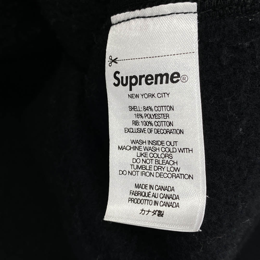 Supreme シュプリーム 22AW Capital Hooded Sweatshirt ロゴ フーディー パーカー ブラック系 L【中古】