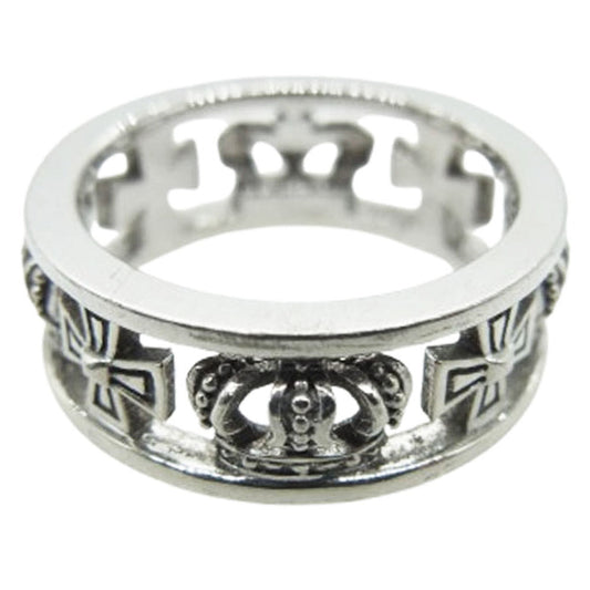 Justin Davis ジャスティンデイビス SRJ175 MEDIEVAL WEDDING BAND メディバルウェディングバンドリング シルバー系 4号【中古】