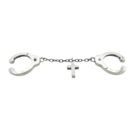 Justin Davis ジャスティンデイビス SEJ845 WANDERLUST CROSS ワンダーラスト クロス 手錠 イヤーカフ ピアス シルバー系【中古】