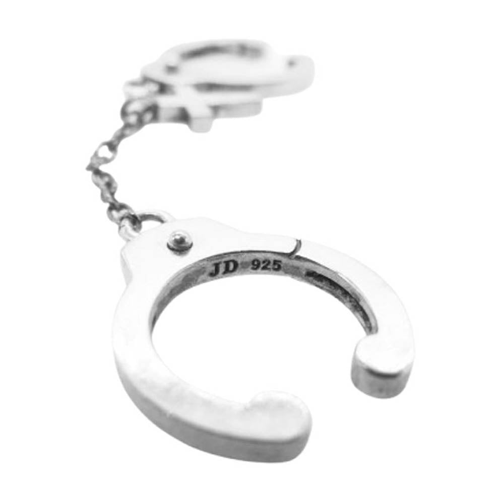 Justin Davis ジャスティンデイビス SEJ845 WANDERLUST CROSS ワンダーラスト クロス 手錠 イヤーカフ ピアス シルバー系【中古】