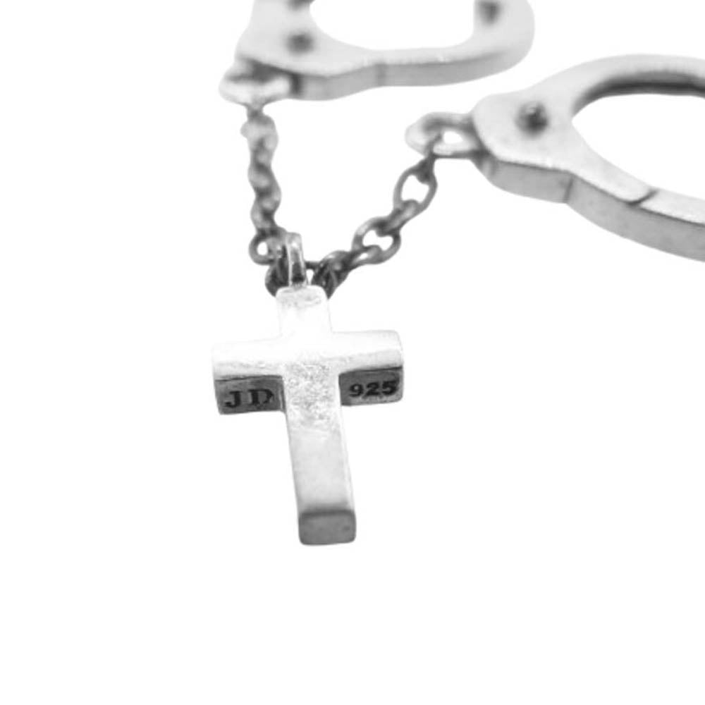 Justin Davis ジャスティンデイビス SEJ845 WANDERLUST CROSS ワンダーラスト クロス 手錠 イヤーカフ ピアス シルバー系【中古】