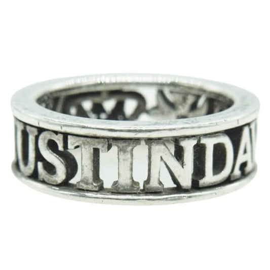 Justin Davis ジャスティンデイビス SRJ666 MAD LOVE マッドラブ クロス クラウン リング シルバー系 13号【中古】