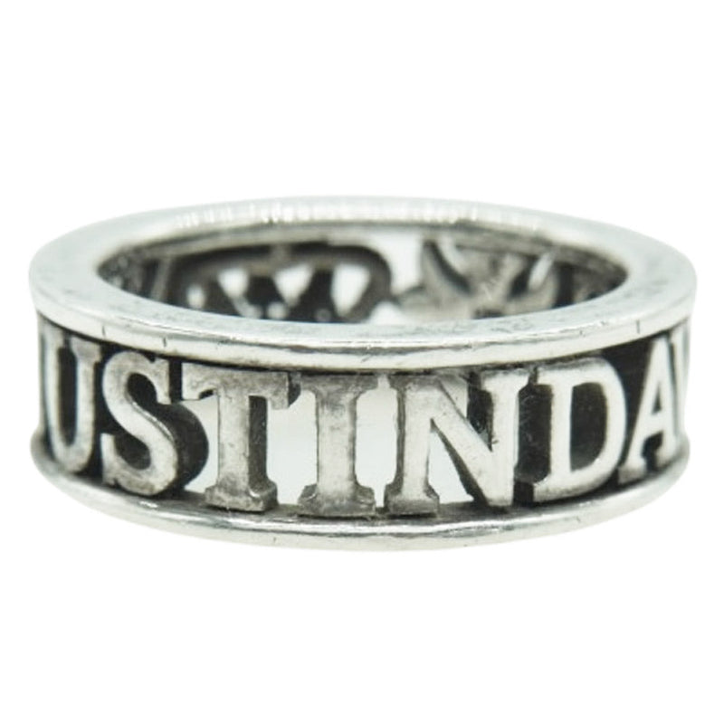 Justin Davis ジャスティンデイビス SRJ666 MAD LOVE マッドラブ クロス クラウン リング シルバー系 13号【中古】