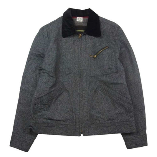 JELADO ジェラード OFF BEAT 91-B インディゴ ショート ワーク ジャケット グレー系【美品】【中古】