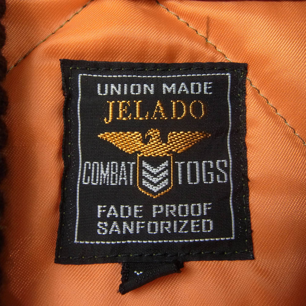 JELADO ジェラード CT03405 60s STYLE 刺繍 キルティング ジャケット ベトジャン カーキ系 XL【中古】