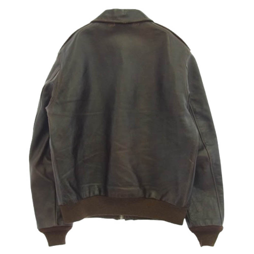 RAINBOW COUNTRY レインボーカントリー Type A-2 ROUGH WEAR ラフウェア 実名復刻 フライト ジャケット ブラウン系 42【中古】