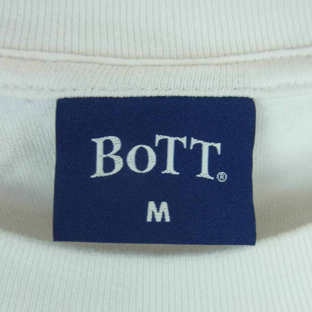 BOTT ボット BoTT-SS birth of the teenager リップ プリント 半袖 Tシャツ コットン 中国製 ホワイト系 M【中古】