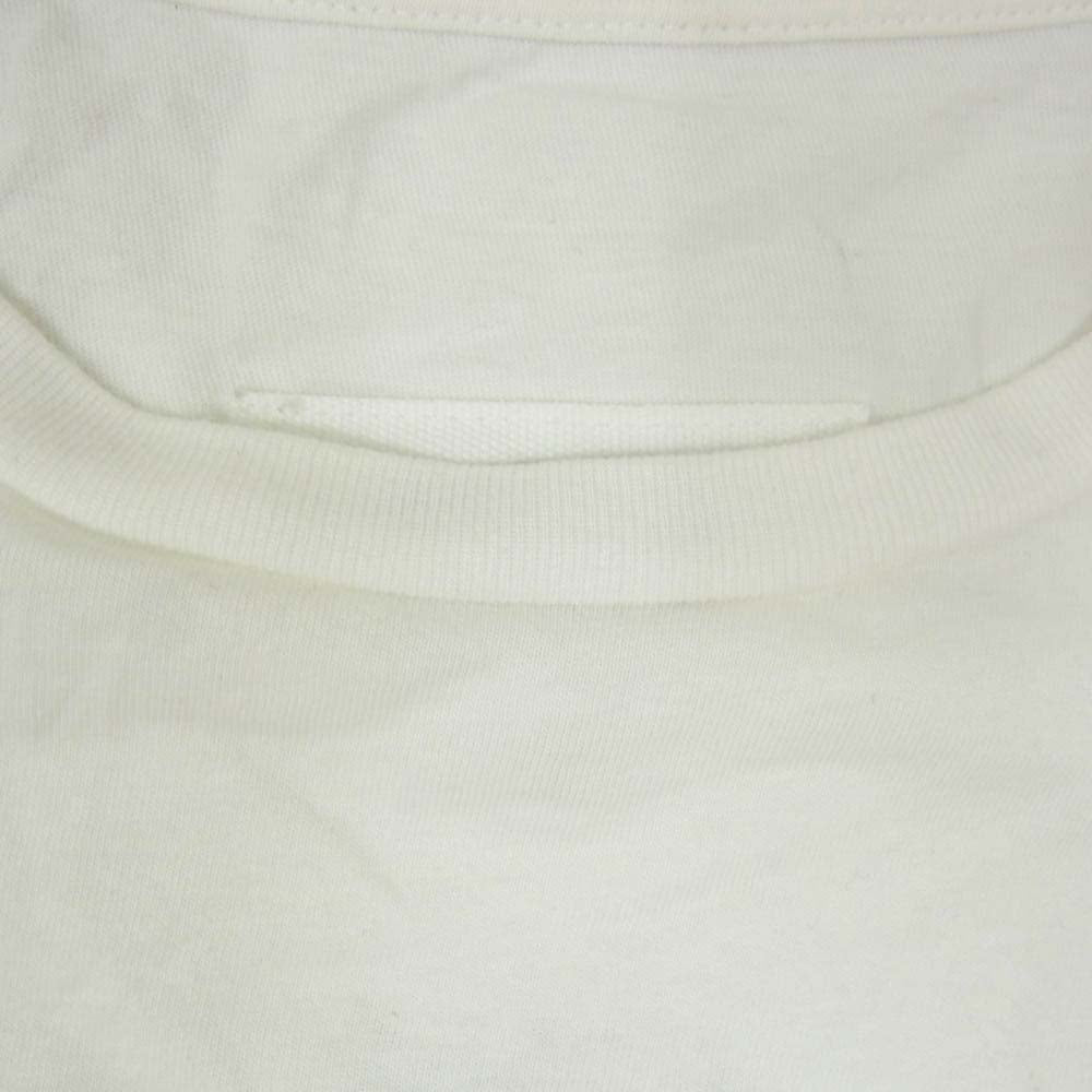 MAISON MARGIELA メゾンマルジェラ 18SS S32GC0482 S21058 ナンバリングロゴ バックプリント 半袖 Tシャツ カットソー ホワイト系 L【中古】