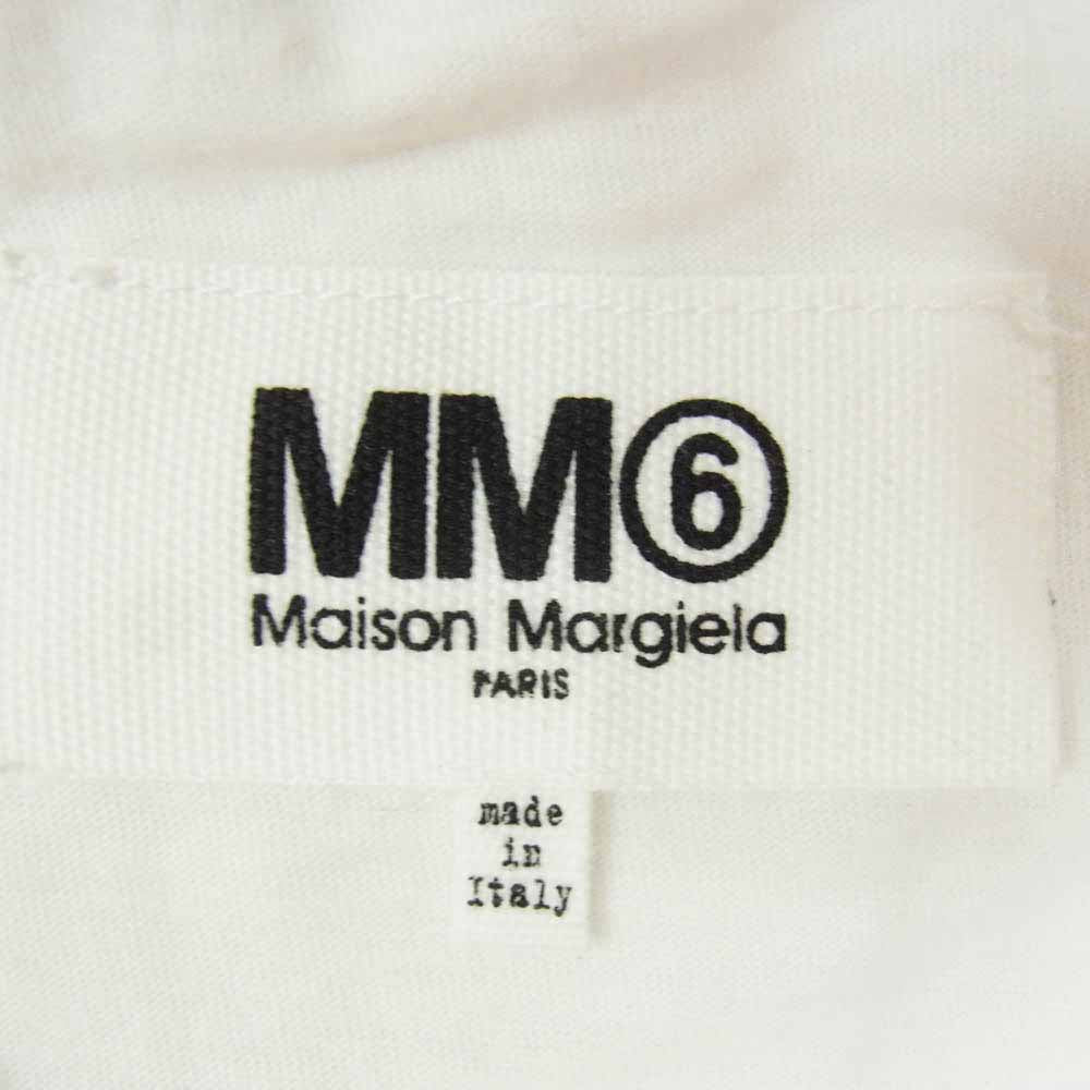 MAISON MARGIELA メゾンマルジェラ 18SS S32GC0482 S21058 ナンバリングロゴ バックプリント 半袖 Tシャツ カットソー ホワイト系 L【中古】