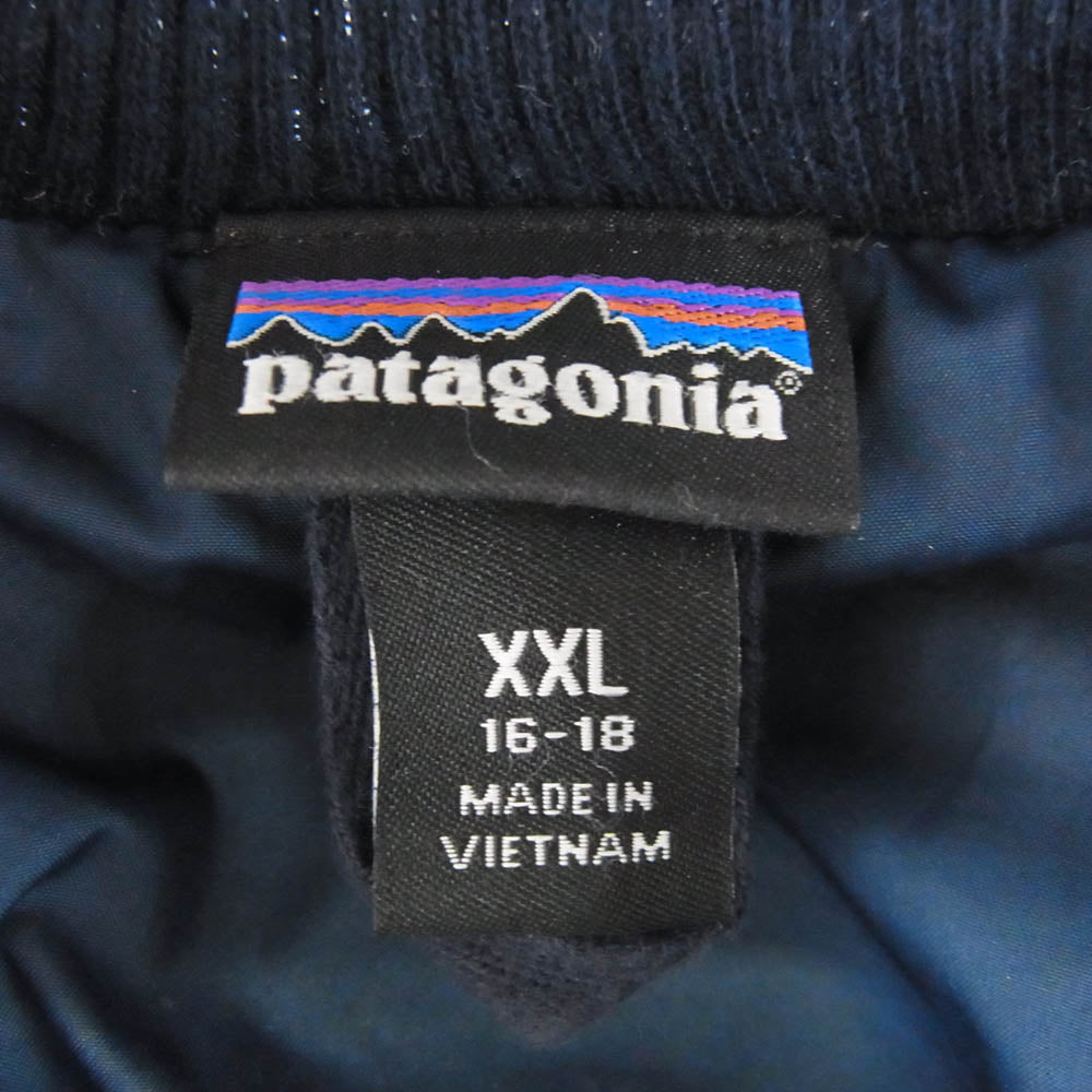 patagonia パタゴニア STY65415 Girls’ Retro-X Bomber Jacket ガールズ レトロX フリース ジャケット ネイビー系 XXL【中古】