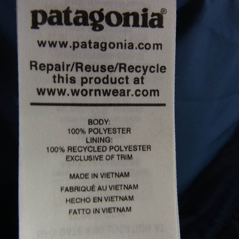 patagonia パタゴニア STY65415 Girls’ Retro-X Bomber Jacket ガールズ レトロX フリース ジャケット ネイビー系 XXL【中古】